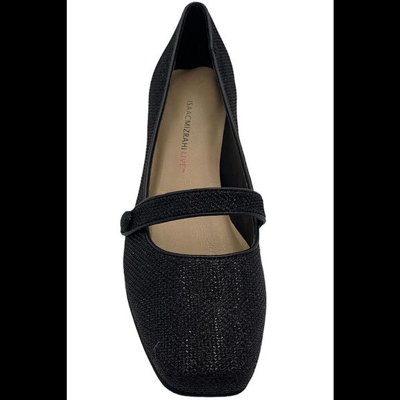 Isaac Mizrahi Live! Glitter Mary Jane Dress Pumps Black - Medium - Picture 3 of 5